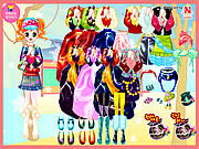 Dress up game with makeup