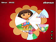 Little Dora's picture assembly game