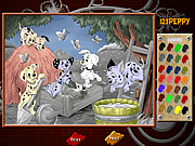 Little dogs coloring games