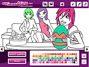 Girlfriends coloring games