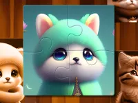 Cute Cat Jigsaw image