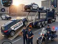 Police Transport Game image