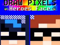 Draw Pixels Heroes Face image